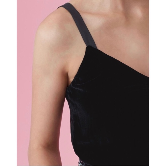 NEW REBECCA TAYLOR BLACK VELVET CAMISOLE TOP - Picture 3 of 9